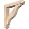 Ekena Millwork Funston Arts and Crafts Smooth Bracket w/ Offset Brace, Douglas Fir, 5 1/2"W x 28"D x 28"H BKT0604X28X28FST03SDF - alternate 1